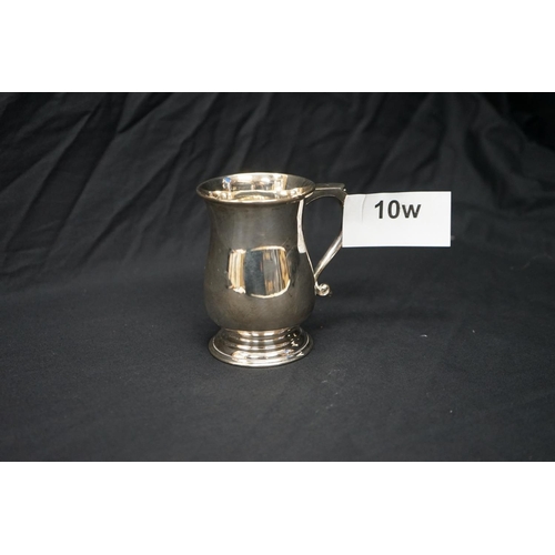 10w - Hallmarked Silver Tankard (148g) 11cm Tall London 1969