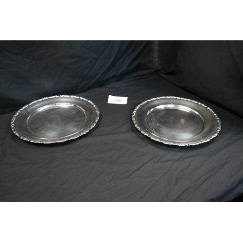 11h - Pair of Egyptian Silver Dishes (930g)