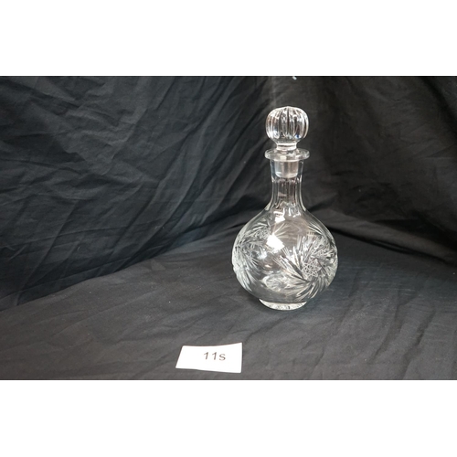 11s - A Good Quality Crystal Decanter