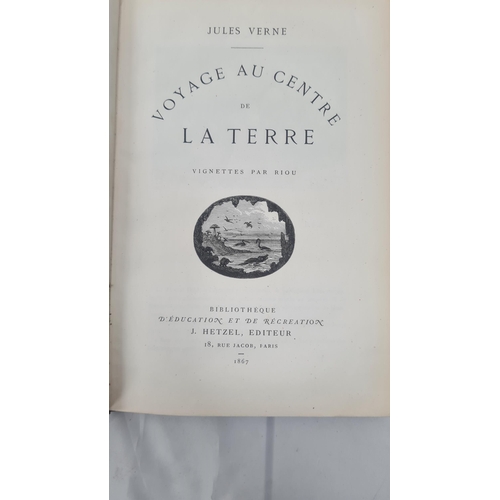 1e - Jules Verne-Journey to the Centre of the Earth. Early French Edition Published 1867.