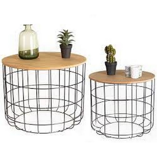 37 - New Lifa Living Basket Table Set (50cm x 50cm x 40cm)