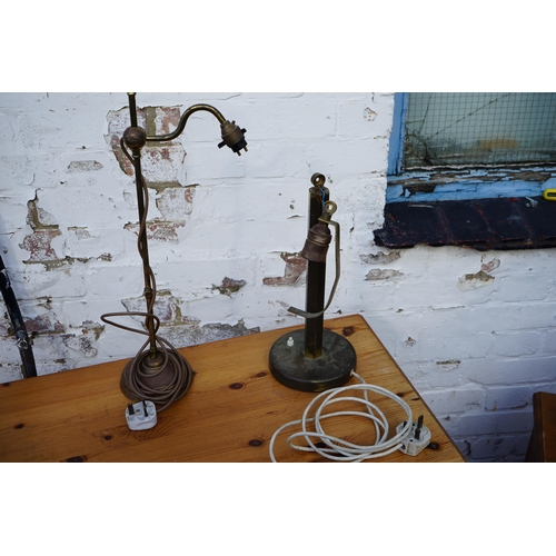 772 - 2 Old Brass Lamps