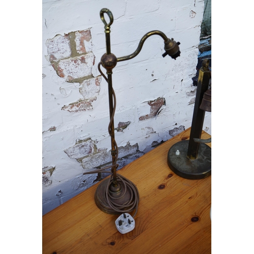 772 - 2 Old Brass Lamps