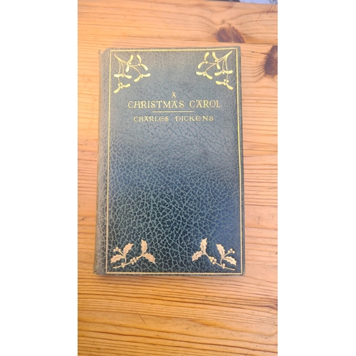 773 - Old Copy of Charles Dickens-A Christmas Carol and The Scottish Tartans Book