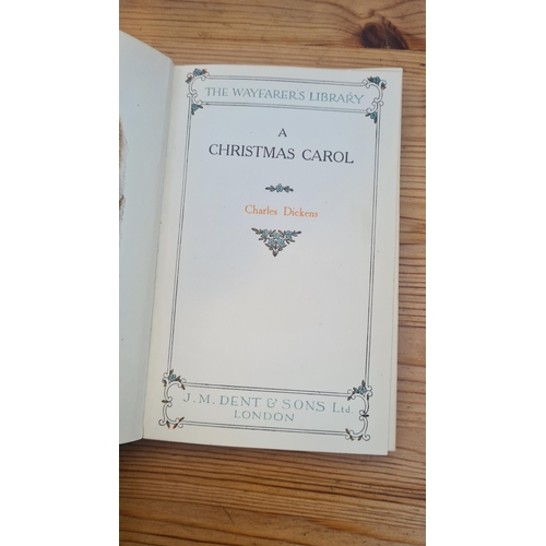 773 - Old Copy of Charles Dickens-A Christmas Carol and The Scottish Tartans Book