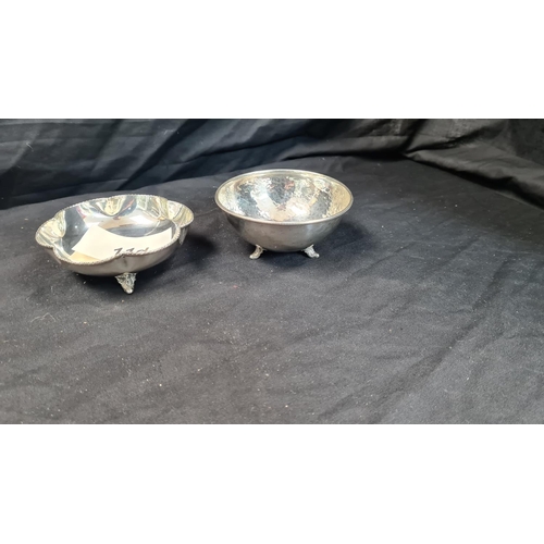 11d - A 925 Silver Bowl (71g) 11cm Diameter and a 900 Silver Bowl(99g) 10.5cm Diameter