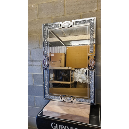 764 - New and Boxed Contemporary Mirror (89cm x 129cm)