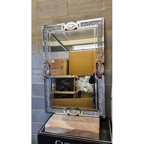 764 - New and Boxed Contemporary Mirror (89cm x 129cm)