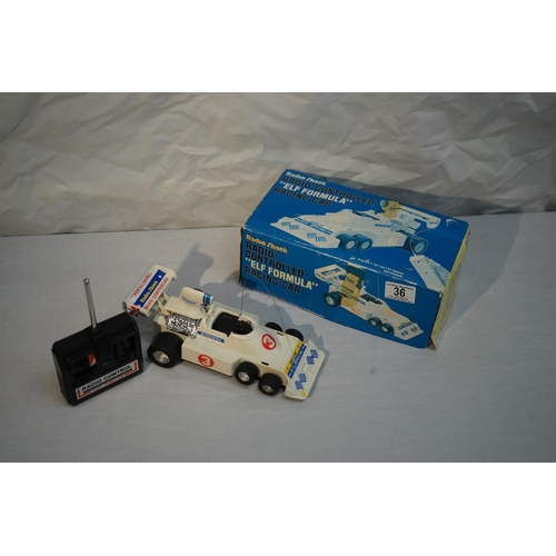 36 - Vintage Boxed Radio Shack Elf Formula RC CAR