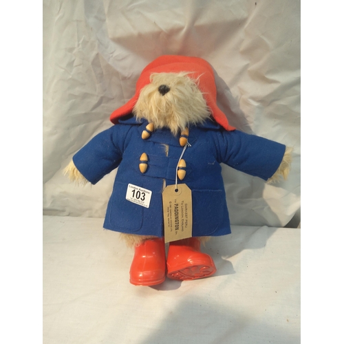 103 - 1980s Gabrielel designs Paddington Bear teddy bear