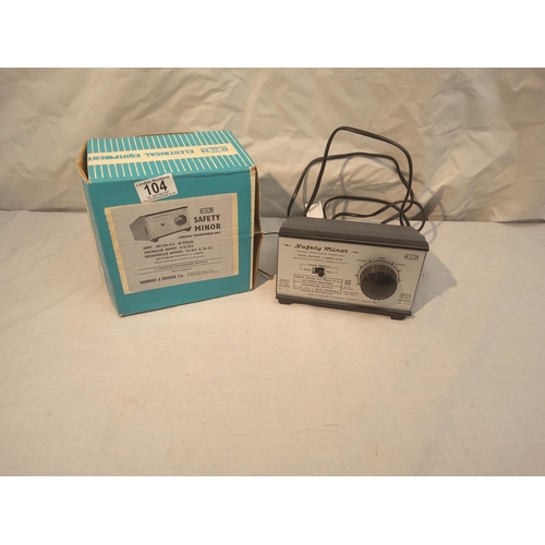 104 - Hammant and Morgan Variable Transformer Unit Boxed