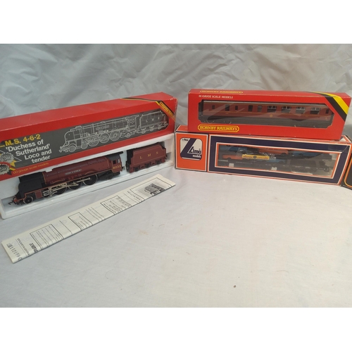 107 - Palitoy Mainline Railways 00 Gauge Model, a Lima British Leyland Model, Hornby Duchess of Sutherland... 