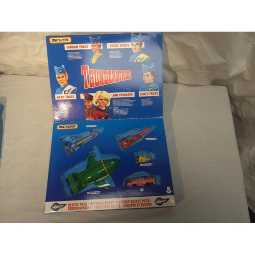 121 - New and boxed matchbox Thunderbirds rescue pack toy set