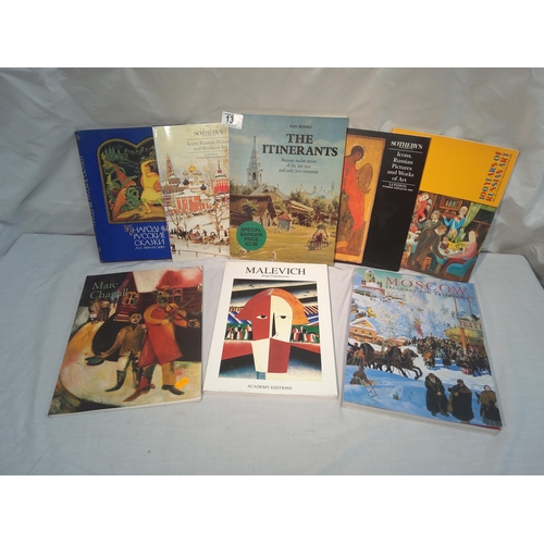 133 - An interesting lot of books relating to Russian art etc including auction catalogues