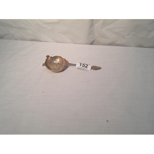 152 - Hallmarked Silver Tea Strainer 42.1g