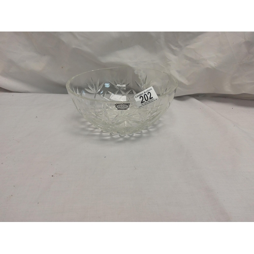 202 - Good Quality Somobar Crystal Bowl