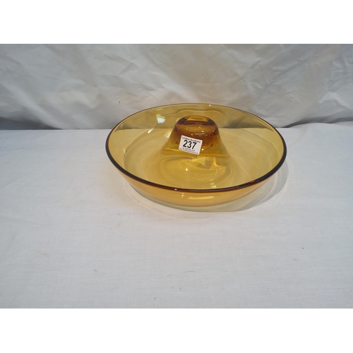 237 - 1970s Swiezel Glass Mushroom Bowl