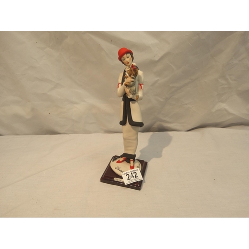 242 - G.Armani Florence Capodimonte Porcelain Figurine