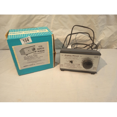 104 - Hammant and Morgan Variable Transformer Unit Boxed