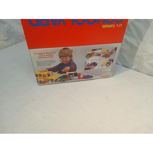 110 - Vintage Tupper toys school yard set boxed