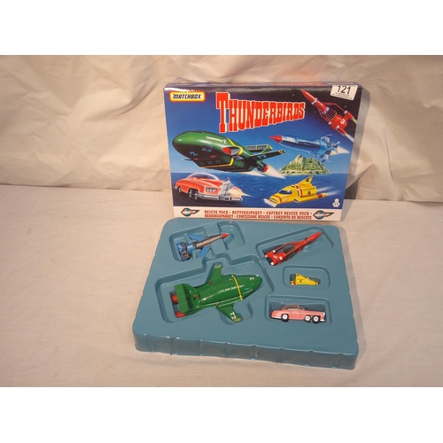 121 - New and boxed matchbox Thunderbirds rescue pack toy set