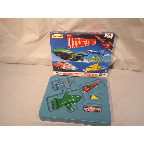 121 - New and boxed matchbox Thunderbirds rescue pack toy set