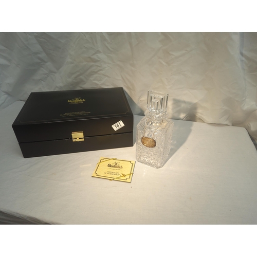 161 - Ltd Edition Glenfiddich Stags Head Decanter Mint and Boxed with Hallmarked Silver Tag