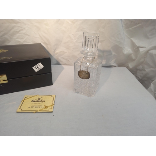 161 - Ltd Edition Glenfiddich Stags Head Decanter Mint and Boxed with Hallmarked Silver Tag