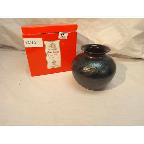 171 - Boxed Royal Brierley Art Glass Vase