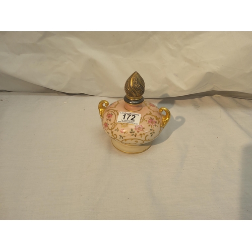 172 - Taylor, Tunnicliffe and Co Perfume Bottle in the Form of an Oil Lamp