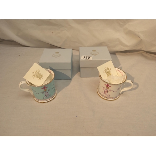 180 - 2 New and Boxed Royal Collection Mugs