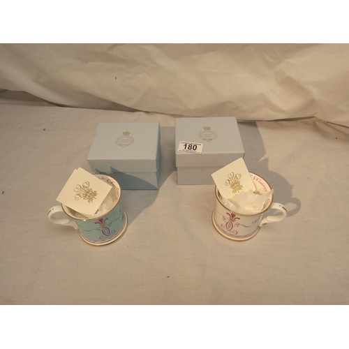 180 - 2 New and Boxed Royal Collection Mugs