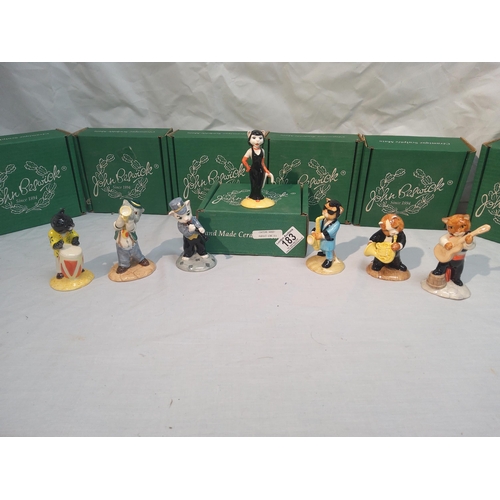 183 - Lot of Beswick Mint and Boxed Cats Chorus Figurines