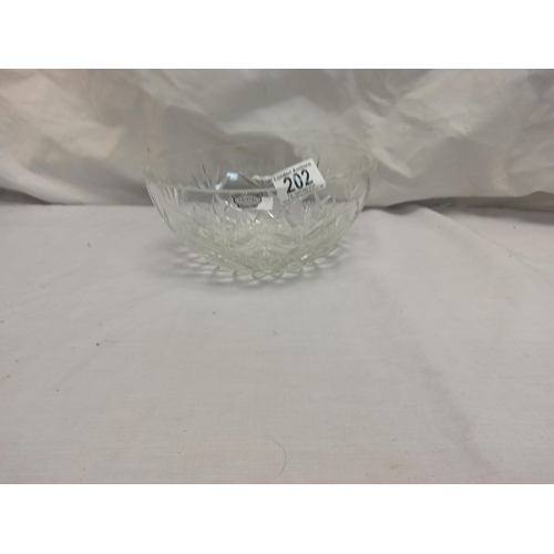 202 - Good Quality Somobar Crystal Bowl