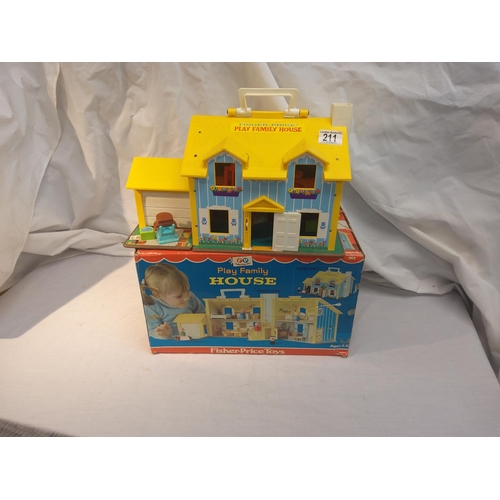 211 - Vintage Boxed Play Family House