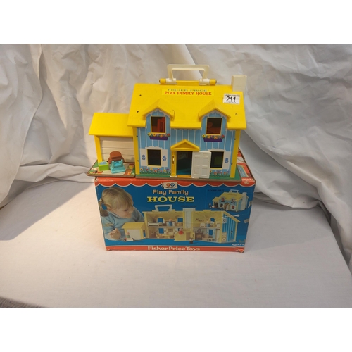 211 - Vintage Boxed Play Family House