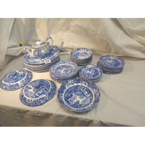 213 - Lot of Copeland Spode Blue and White