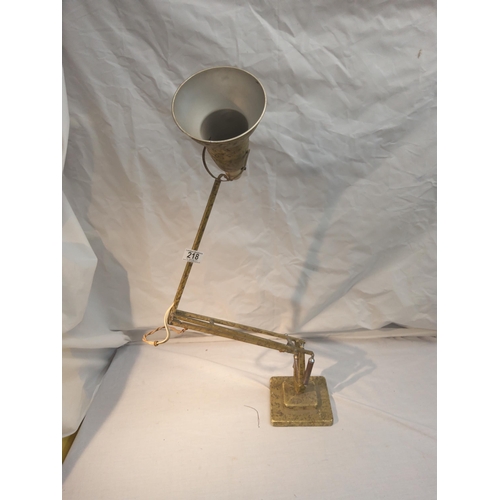 218 - Vintage Machinists Work Lamp