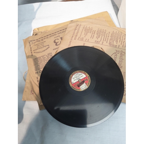 266 - His Masters Voice Portable Picnic Gramaphone and Assorted 78s