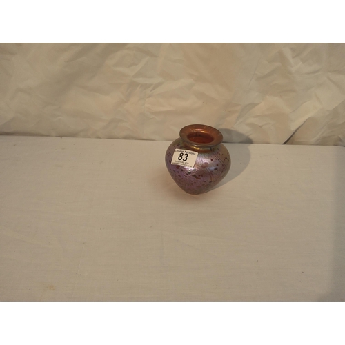 83 - Isle of Wight glass Vase