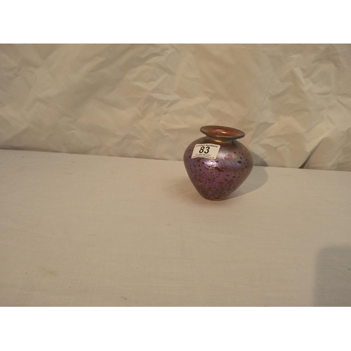 83 - Isle of Wight glass Vase