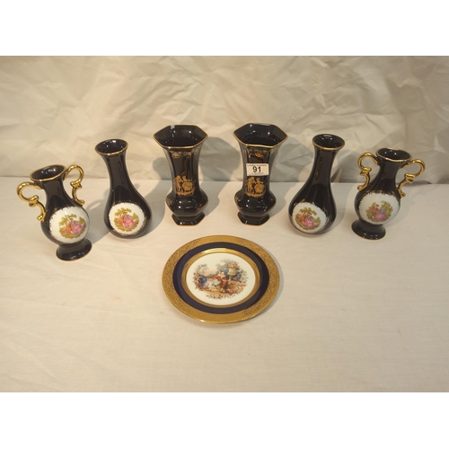 91 - Good lot of limoges items