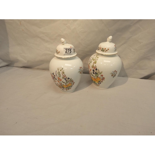 275 - Pair of Aynlsey Urns