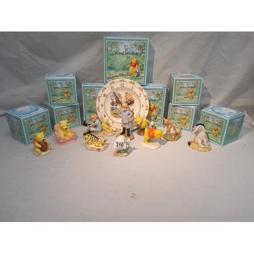 310 - Good Collection of New and Boxed Royal Doulton Winnie the Pooh