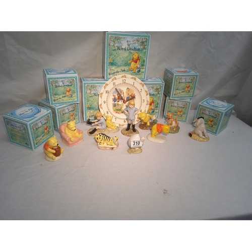 310 - Good Collection of New and Boxed Royal Doulton Winnie the Pooh