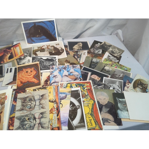 313 - Lot of Cat Themed Greetings Cards, Postcards etc