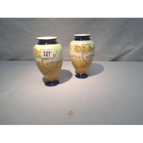 327 - Pair of Floral Vases