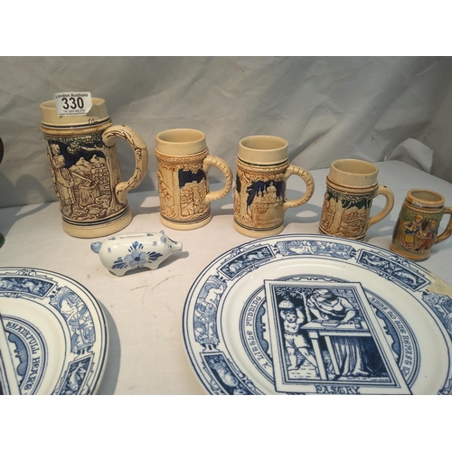 330 - Good Lot of Vintage Bric a Brac including Steins etc