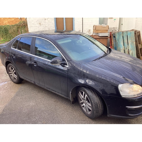 1 - Black VOLKSWAGEN Jetta 2007. 137,180 Miles. MOT JUNE 2023. Leather Interior, Good Spec. Automatic. D... 