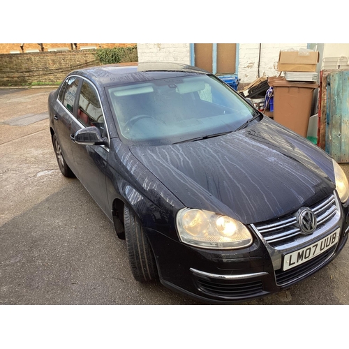 1 - Black VOLKSWAGEN Jetta 2007. 137,180 Miles. MOT JUNE 2023. Leather Interior, Good Spec. Automatic. D... 